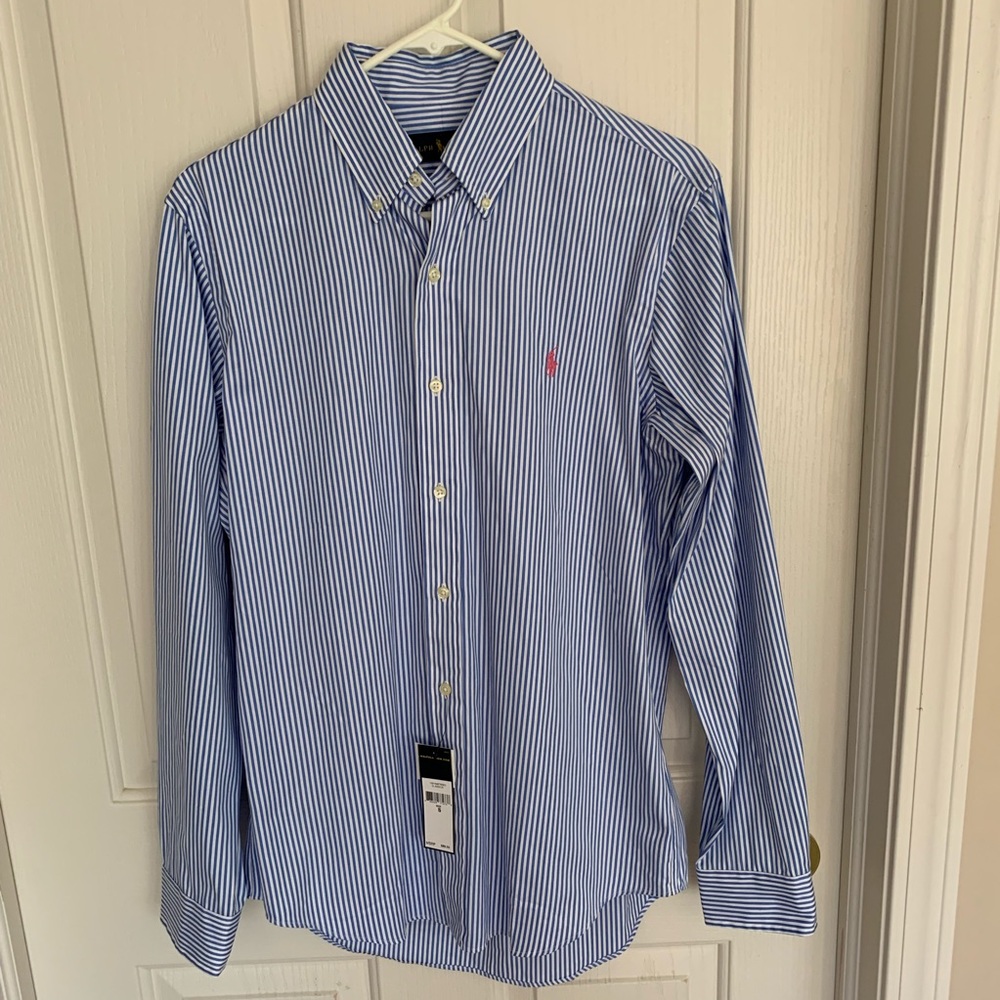 Polo Ralph Lauren button-down shirt, blue, size S